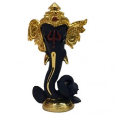 Ganesha Idol (Terracotta-Gold Plated)